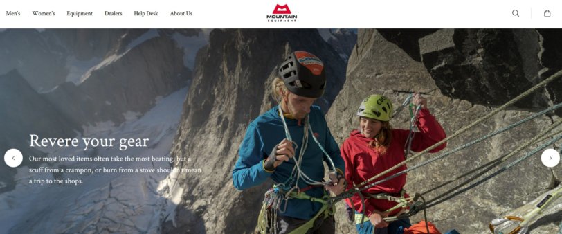 mountain equipment uk website