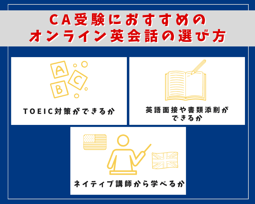 CA受験オンライン英会話の選び方