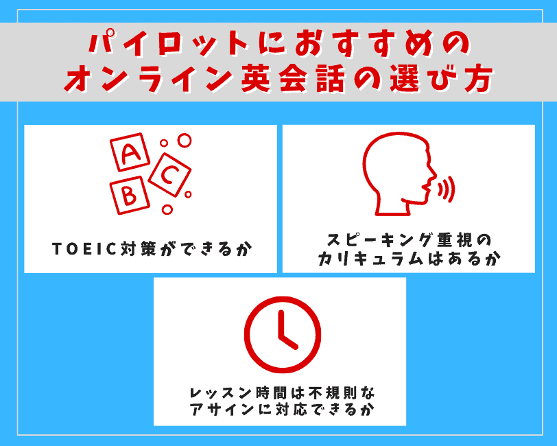 パイロットオンライン英会話の選び方