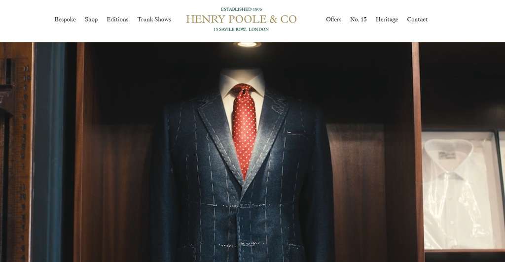 HENRY POOLE ヘンリープール 上着 袖口本切羽の+urbandrive.co.ke