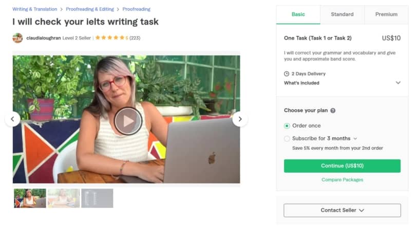 Fiverr 添削